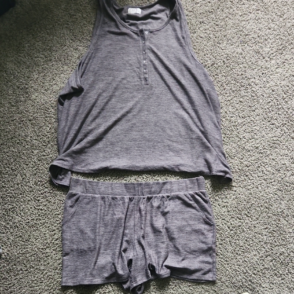 Maurices Gray Pajama Set Intimates & Sleepwear